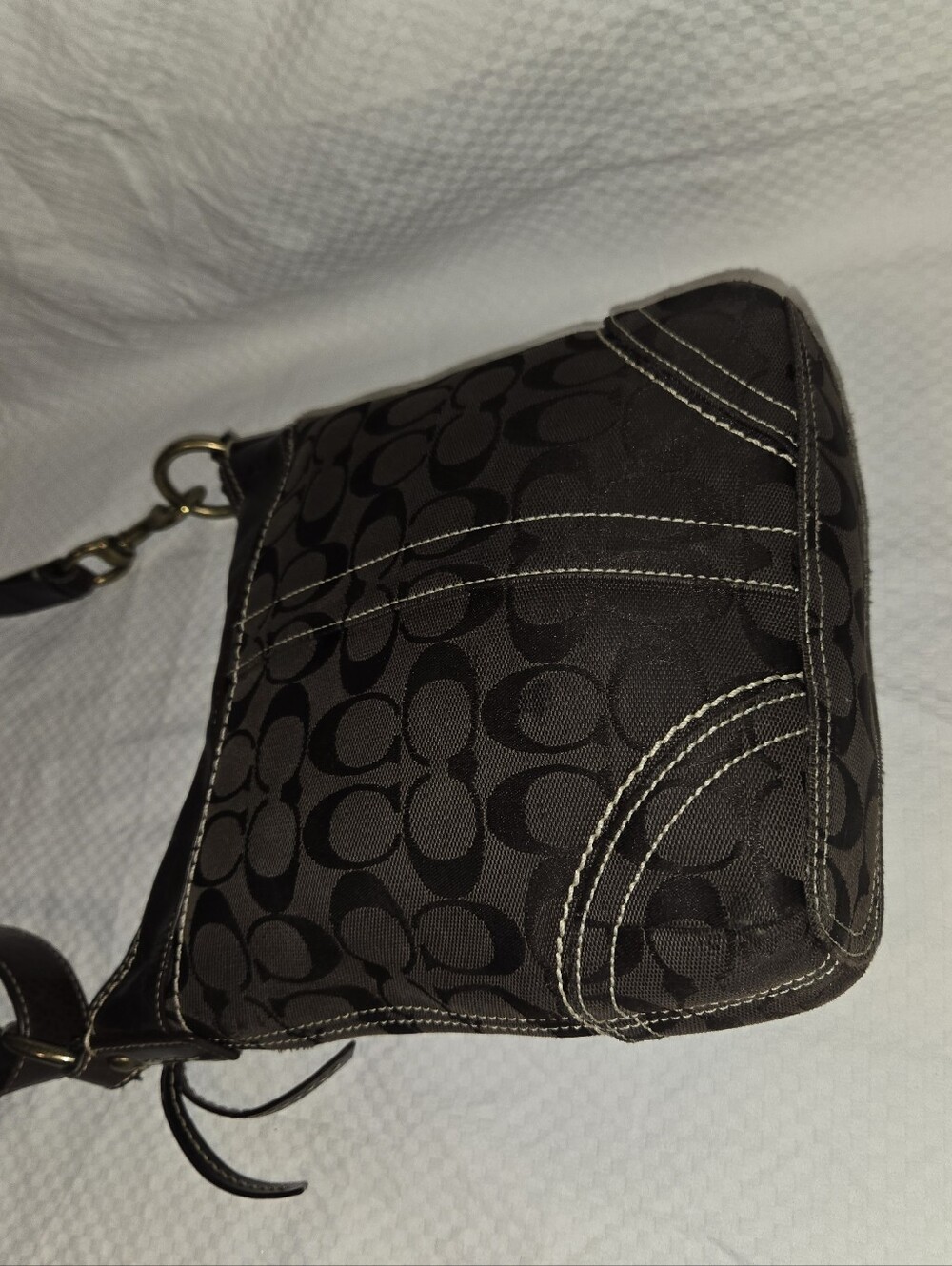 VINTAGE COACH Brown  BAG - Picture 3 of 17